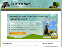 Tablet Screenshot of greatdanesavvy.com